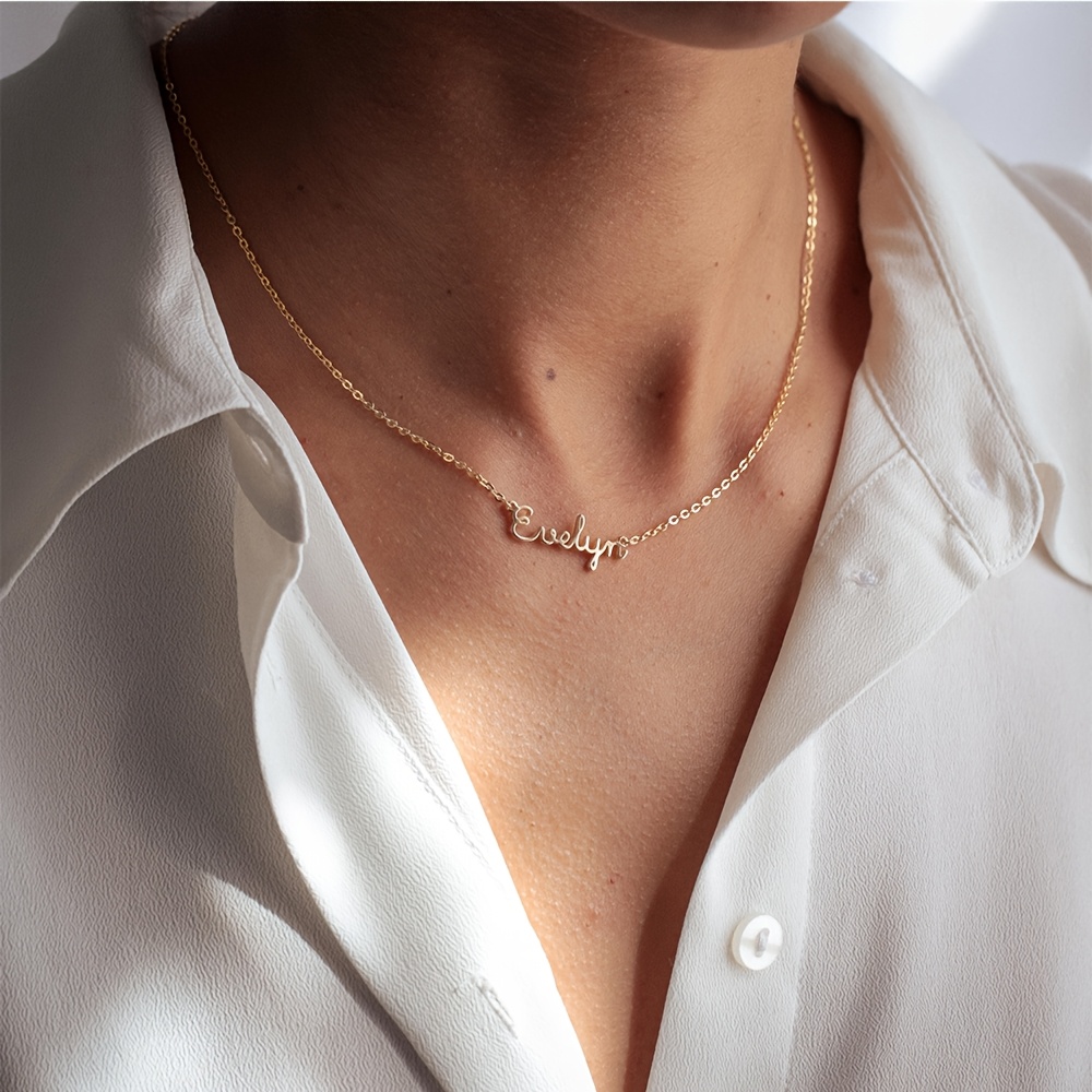 Custom Exquisite Minimalist Name Necklace for Women